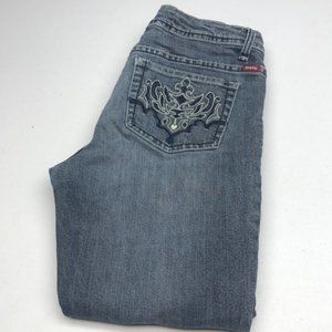 VINTAGE MAKERS OF TRUE ORIGINALS FLARE BOOT JEANS 29x36 🇬🇧
